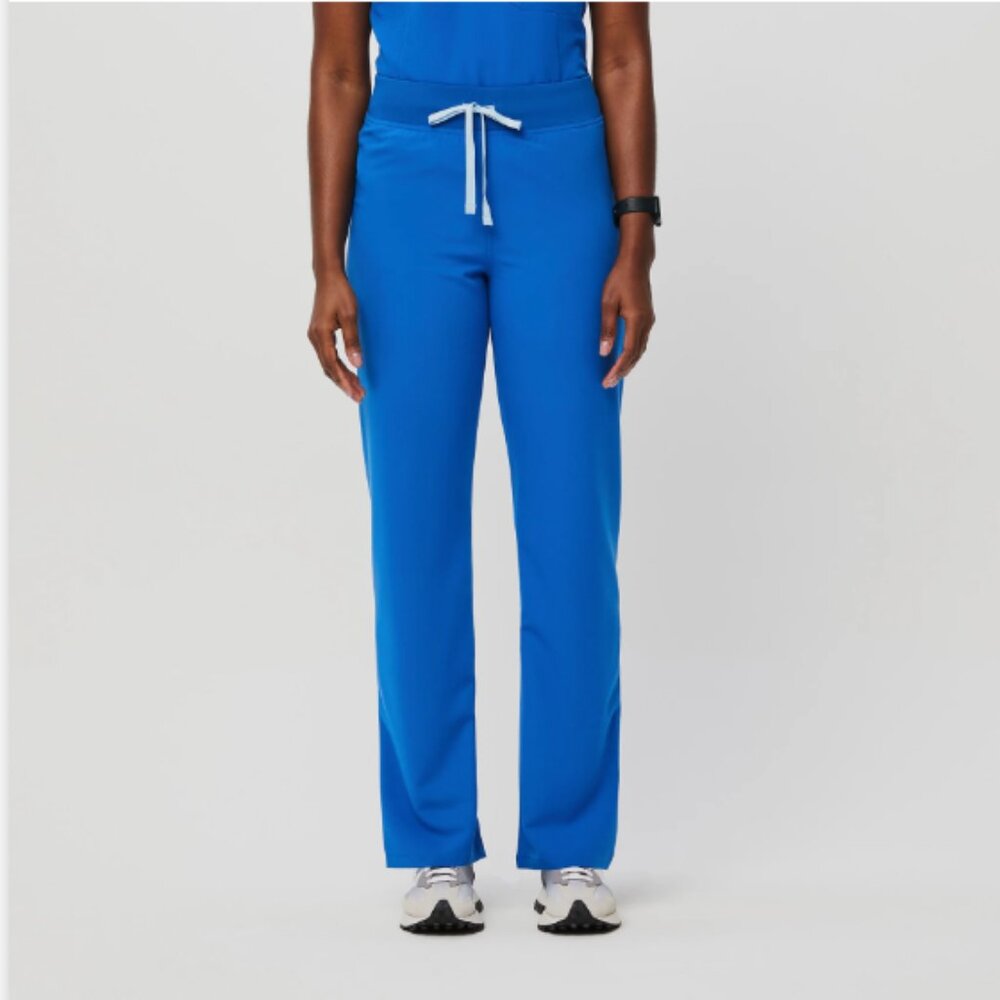 Figs High Waisted Livingston Pants - Size S, Royal Blue